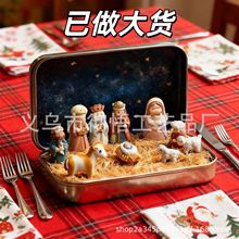 �¿�Mini Christmas Nativity Set in a Tin Box�����}�Q�R�����b