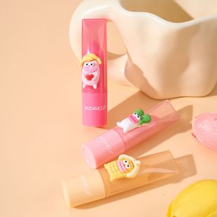 Hudamoji Cartoon Cute Accessories Color-Changing Lipstick, Naturally Moisturizing and Warming, Color-Changing, Long-Lasting Lipstick