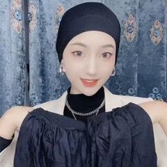 Cross-border Supply: Muslim Elastic Headscarf Base Cap, Chemotherapy Hat, Headscarf Hair Protection Cap