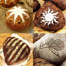 软欧包法式面包模具福字花朵条纹太阳荔枝动物波萝叶子印花模具