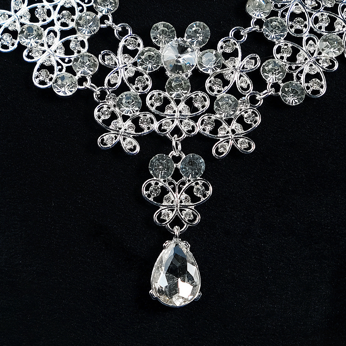 Wedding, Banquet Occasion Alloy Material Retro Women's Water Droplets Alloy Inlay Zircon Crown