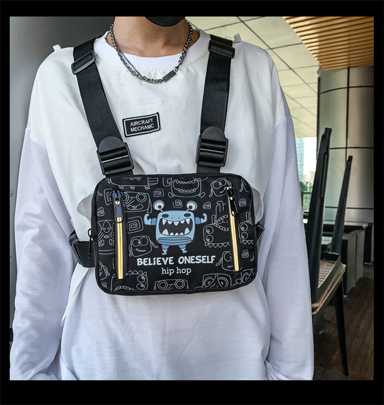 Men's Oxford Cloth Bag Casual Water Repellent Lightweight One-shoulder Messenger Tactical Bag display picture 11