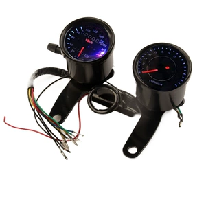 CG125 Harley Prince Retro Motosiklet üçün Elektron Taxometr İkili Sayğac