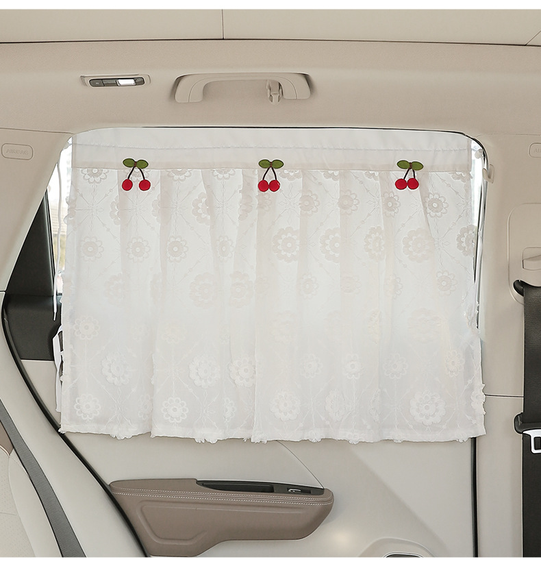 Car Sunshade Side Curtain Suction Cup Car Baby Sun Protection Heat Insulation Curtain Car Baby Privacy Side Curtain