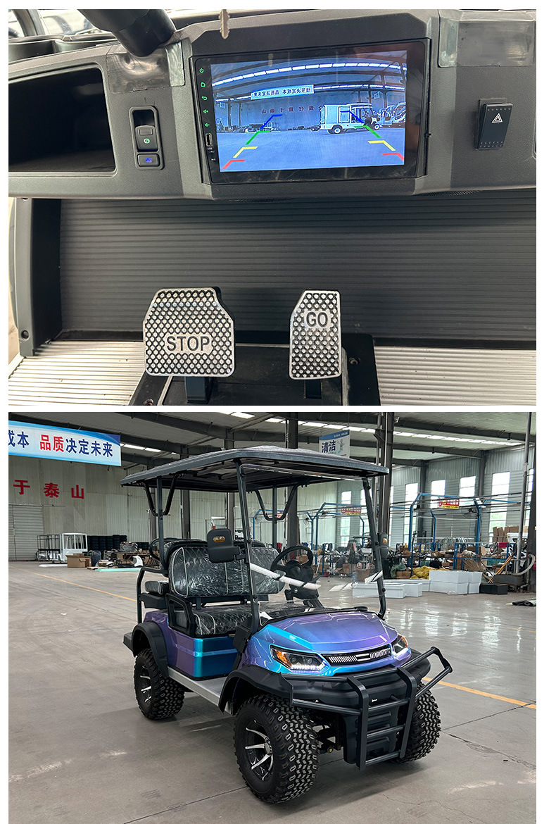 Four-Wheel Electric Sightseeing Car, Hotel Shuttle Car, 2-4-6-8 Seats, New Golf Cart, Battery Car, Mobility Scooter