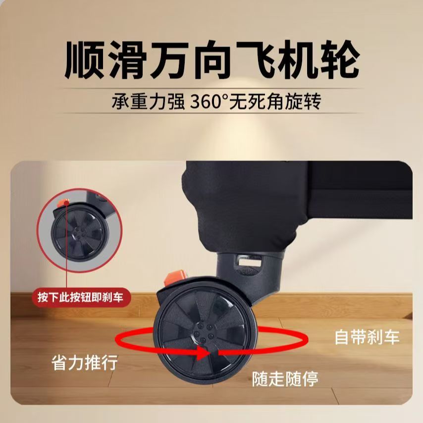 Caja de herramientas de maquillaje de talón, caja de tracción de manicuras de gran capacidad, caja de almacenamiento especial para bordadores, caja de maquillaje de tendencia multifuncional