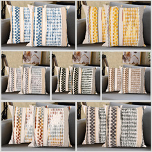 跨境专供波西米亚民族风抱枕靠垫套 蓝色靠垫抱枕套沙发靠枕套