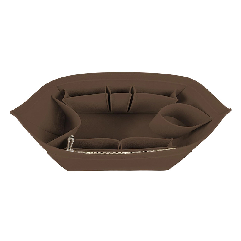 Three side pockets - brown / Small size 21.5*13.5*18cm
