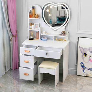 Internet Celebrity Dressing Table Bedroom Mini Small Apartment Princess Modern Simple Dressing Table Economical Dressing Cabinet Dressing Table