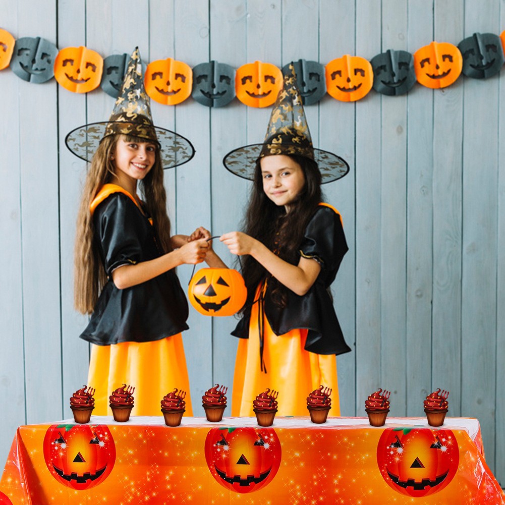 Transfronterizo exclusivo para 108*1,8 millones de Halloween Navidad lavable desechable partido PE mantel comedor paño mantel