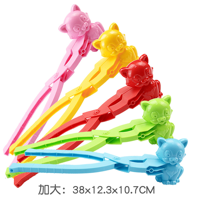 Bola de nieve al aire libre para niños lucha juguete artefacto extra grande bola de nieve clip de plástico dinosaurio amor clip nieve molde conjunto de herramientas