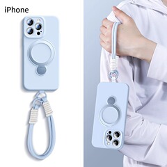 2025新型液体シリカゲル適用アップル16promax携帯ケース磁気吸引ホルダーiPhone16支点