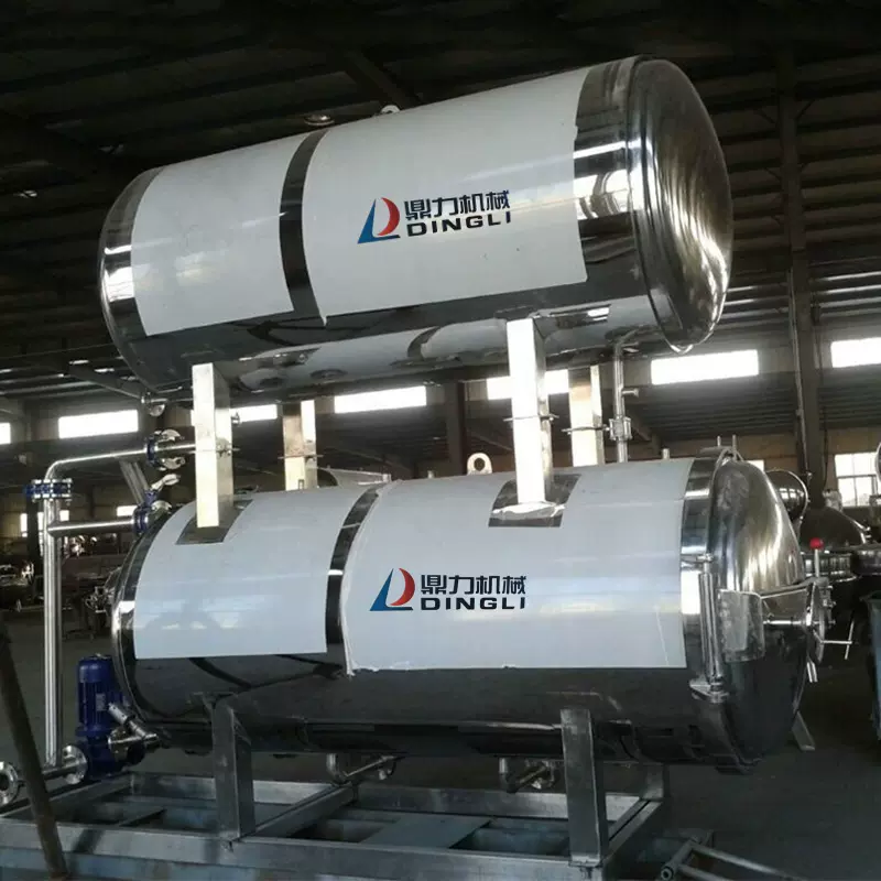 厂家供应DL- 900型不锈钢豆制品单锅半自动杀菌设备 半自动杀菌锅