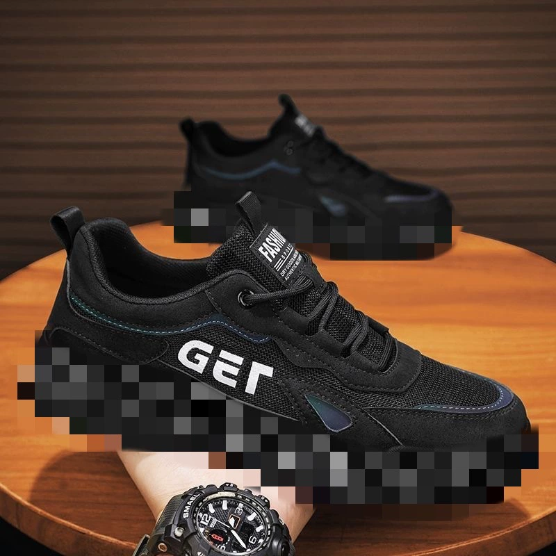 Спецодежда, нескользящая сетчатая обувь для мужчин, новинка 2024, защитная обувь для строительной площадки, летние сетчатые повседневные кроссовки, дышащая рабочая обувь