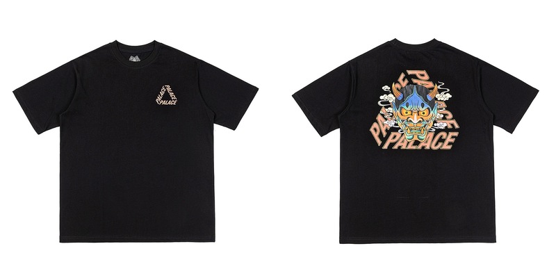 欧米の潮牌palace三角形双紗プリント高品質男女カジュアル半袖tシャツ|undefined