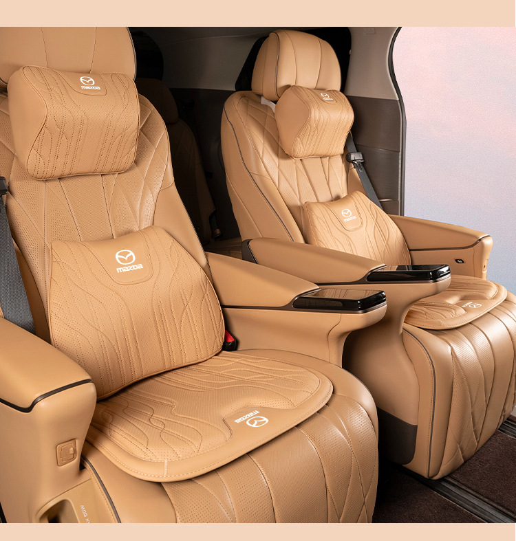 Suitable for Mazda Axela 3/Cx-4/5/8 Atez Cx30 Seat Cushion, Universal Headrest and Waist Support for All Seasons