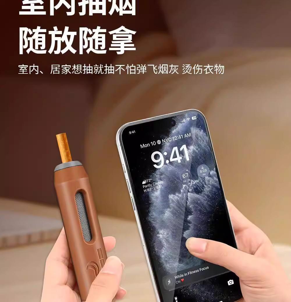 Car Ashtray, Anti-Scalding, Heat-Resistant, Prevents Ash from Falling, Multifunctional, Portable, Anti-Fly Ash, Smoke-Proof Ashtray