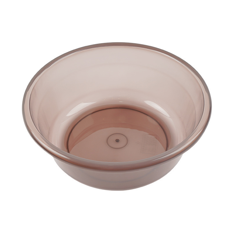 透明洗面器学生寮洗面器家庭用足湯耐久性のある深く厚みのあるプラスチック洗面器特大ラウンド|undefined