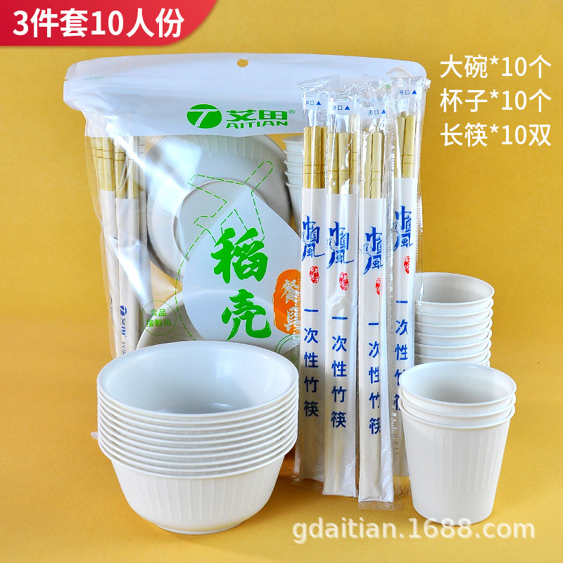 宴会キャンプ食器10セット使い捨て食器セット生分解性食器環境に優しい厚みのあるアウトドア食器|undefined