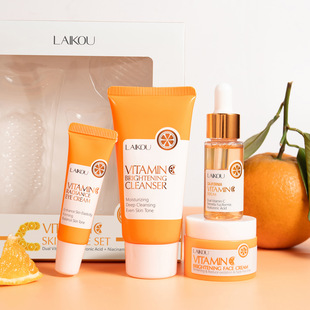 Cross-border Lecco Vitamin C Skin Care suit Hydrating and Moisturizing Manufacturers in stock fda Cosmetics Facial Skin Care in stock