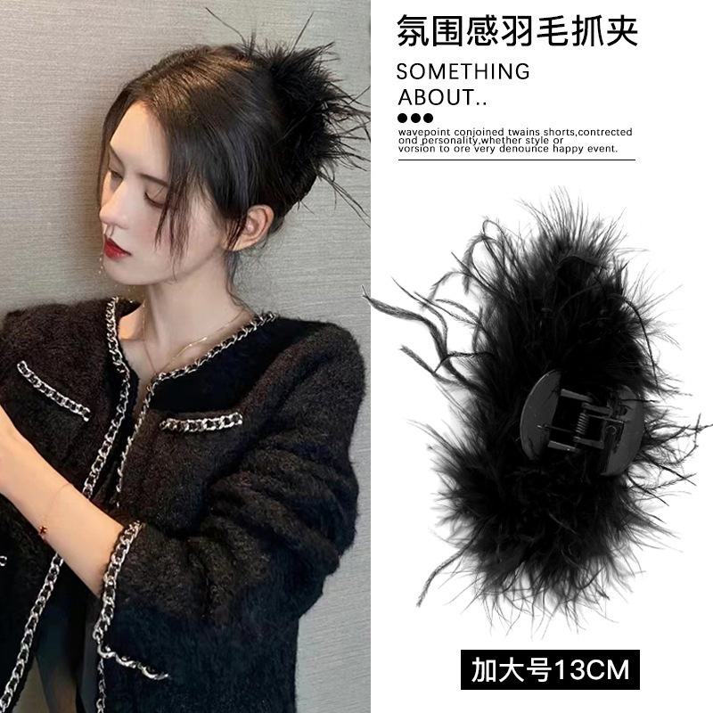 エレガントな大きなリボンサメクリップ女性用ローポニーテールグリッパー後頭部ハーフタイヘアアクセサリーヘアピンヘッドクリップ|undefined
