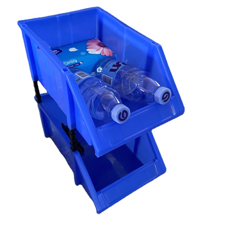 供应广州番禺加厚塑胶零件盒 五金电子厂用斜口塑胶盒零件箱