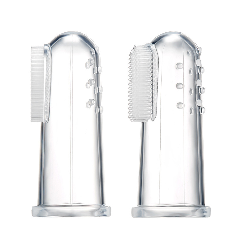 婴儿硅胶手指牙刷套硅胶舌苔清洁刷护龈牙刷硅胶乳牙刷拇指套牙刷