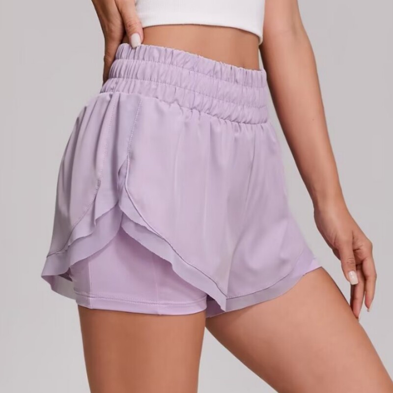 New Cross-Border Shorts, Yoga Fitness Shorts for Women, Outdoor Sports, Running, Double-Layer Anti-Exposure, Aerobics, Casual Summer New Cross-Border Shorts, Yoga Fitness Shorts for Women, Outdoor Sports, Running, Double-Layer Anti-Exposure, Aerobics, Casual Summer