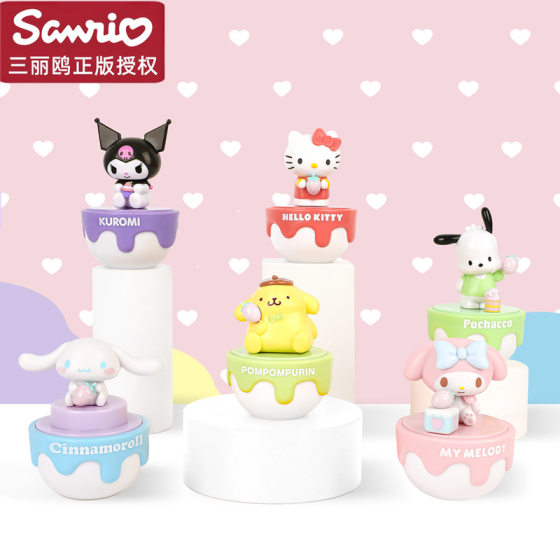Genuine Sanrio coolomi desktop decoration hand-made melody doll toy cute birthday gift for boys and girls