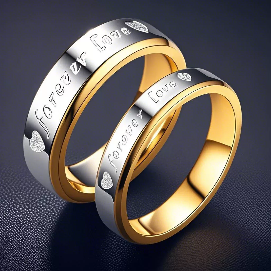 不锈钢戒指批发不掉色小众设计对戒一对情侣指环镶钻钛钢素圈代发