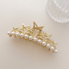 Elegant hairgrip, metal hair accessory, crab pin, shark, hairpins, South Korea, internet celebrity