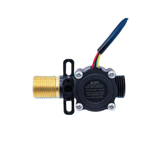 Copper 4-point Hall flow sensor instantaneous water heater pulse signal with NTC temperature sensor