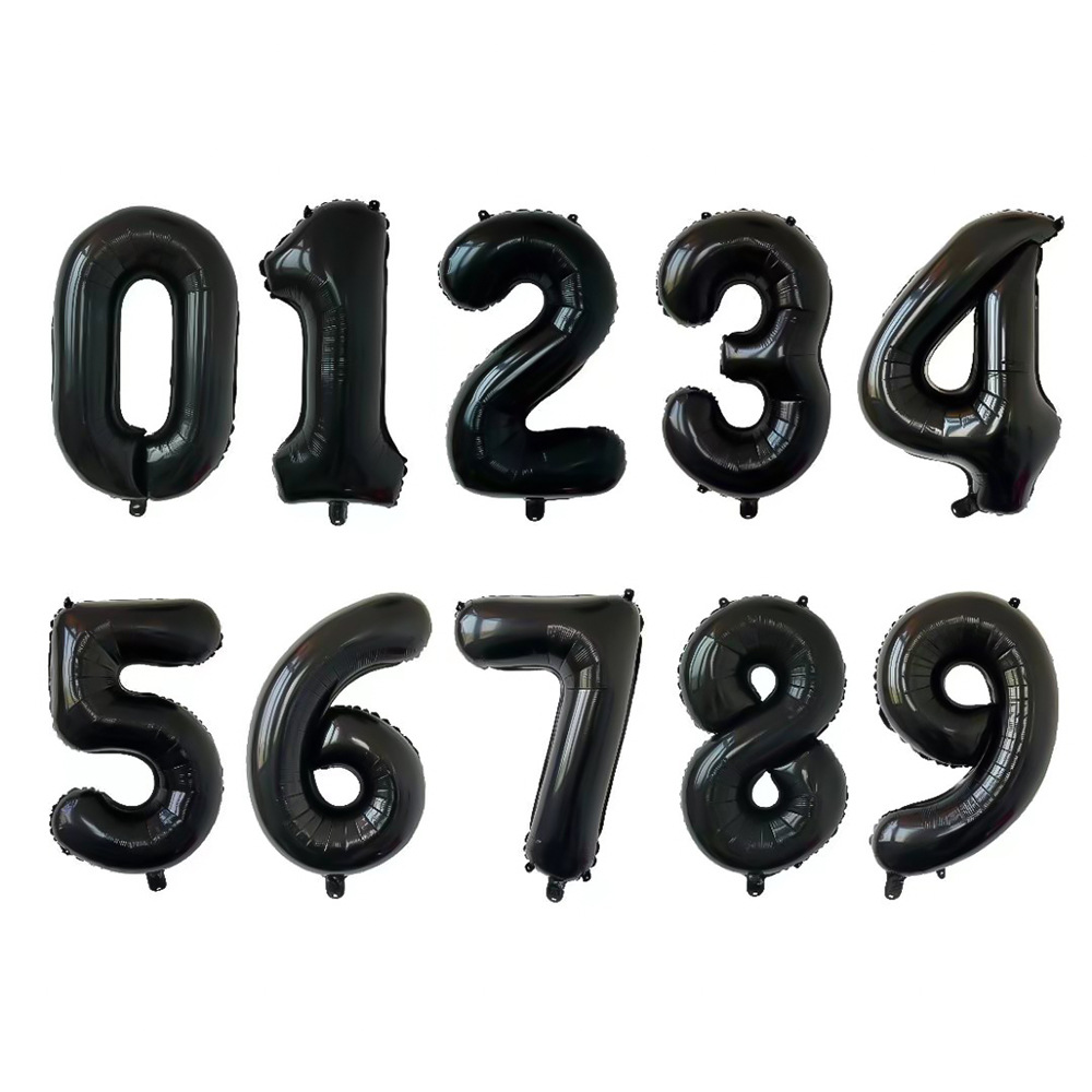 1000g Weight Balloon Event & Party Supplies Party Occasion Aluminum Film Material Number Pattern Print Craft Number Aluminum Film Balloon Party Balloons 2