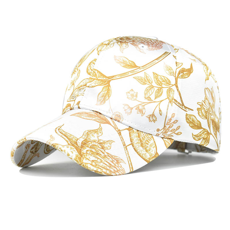 Gorra de Béisbol con Estampado de Algodón, con Sombrilla, para Al Aire Libre image 12