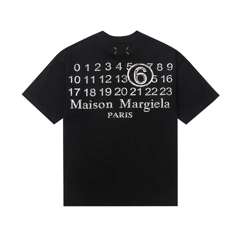 24SS 新デジタルパターンラウンドネックメンズとレディースのトレンディな半袖コットンカジュアル T シャツシリーズ|undefined