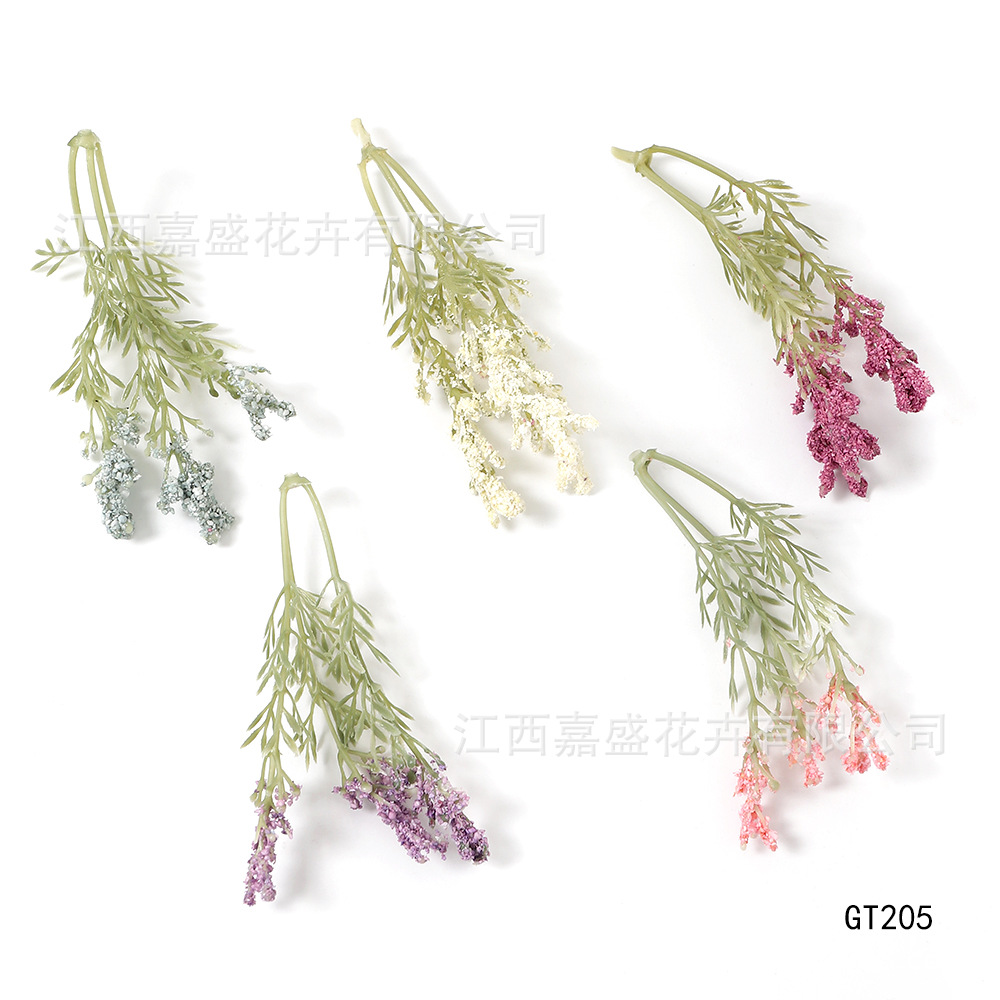 시뮬레이션 라벤더 꽃 액세서리 DIY 수제 소재 가짜 식물 홈 웨딩 장식 재료 촬영 소품