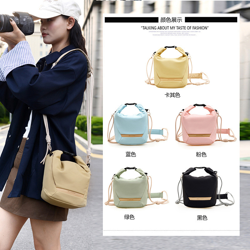Sony Canon Fuji Camera Bag, Photography Bag, Casual Cloud Roll Shoulder Crossbody Digital Cute Travel Mirrorless Bag