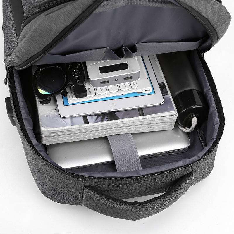 新款大容量商务休闲双肩包男 多功能15.6寸电脑双肩背包 通勤出差