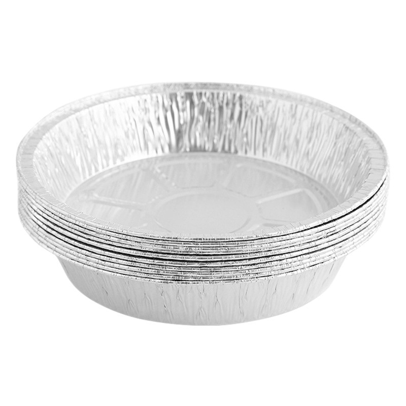 Aire freidora especial de papel de estaño hogar caja de plato de horno para hornear horno de estaño redondo tazón de papel de estaño anti-stick bandeja de hornear de papel de estaño