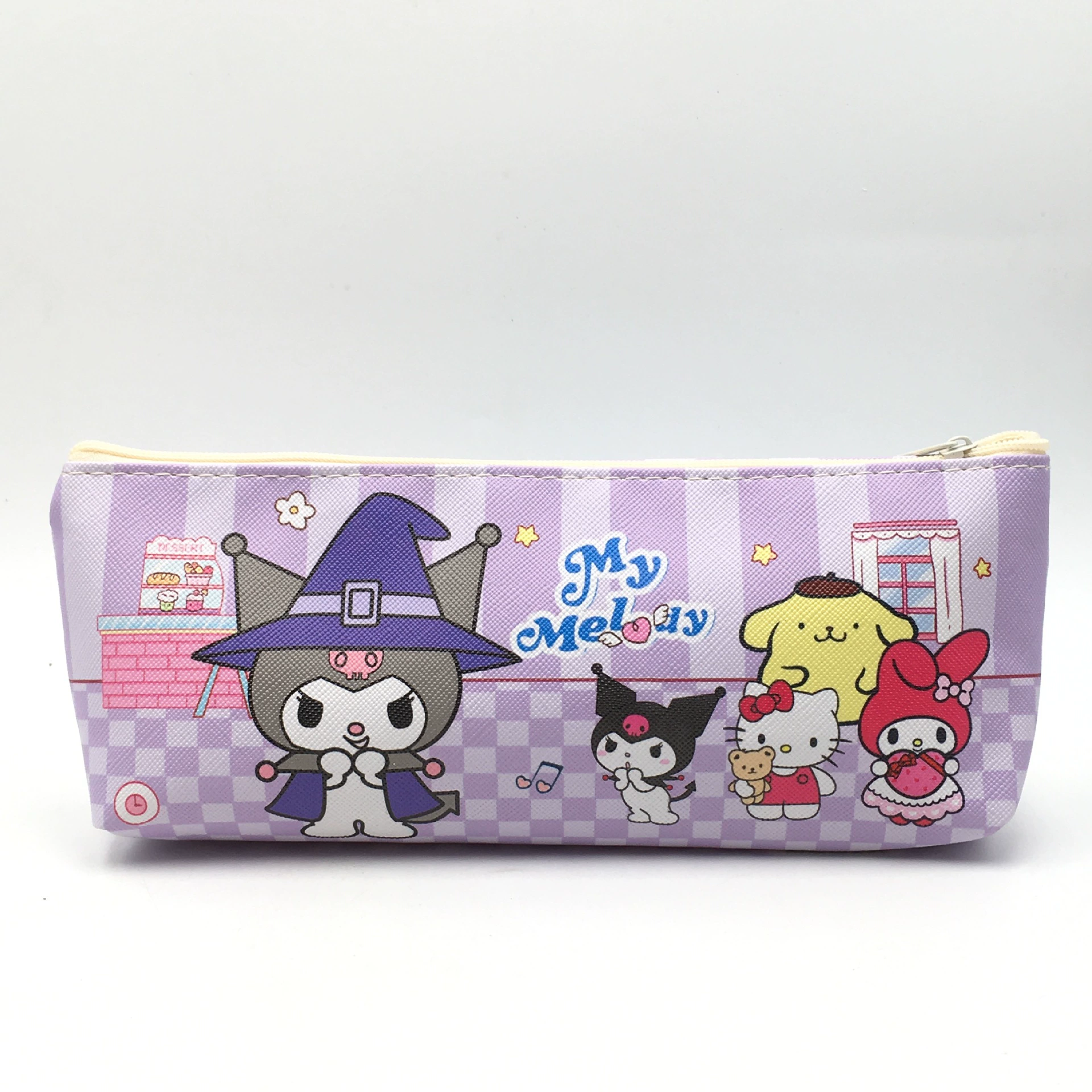 Набор Sanrio Family: сумка-ручка Kuromi Pudding Jade Gui Dog Melatti Big Ear Dog Cat Зипер сумка для хранения