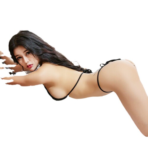 Nightclub erotic lingerie three-point swimsuit sexy large size lace-up three-point suit inventory processing one piece drop shipping