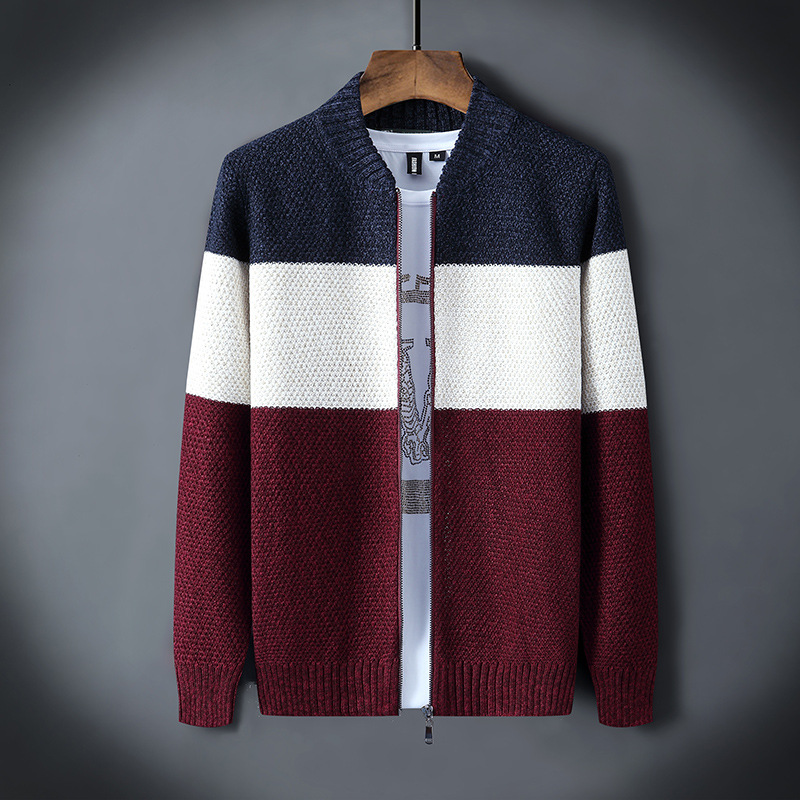 2025年厂家直销 男士针织开衫 舒适柔软保暖厚实亲肤透气时尚休闲