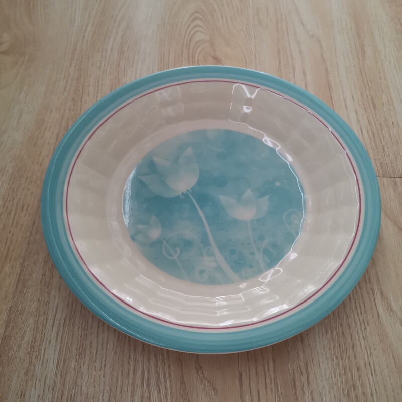 New Edge-Colored Earthy Yellow Melamine Plastic 30% for Export to Africa, Purple and Blue 11inch Melamine Plastic Plates