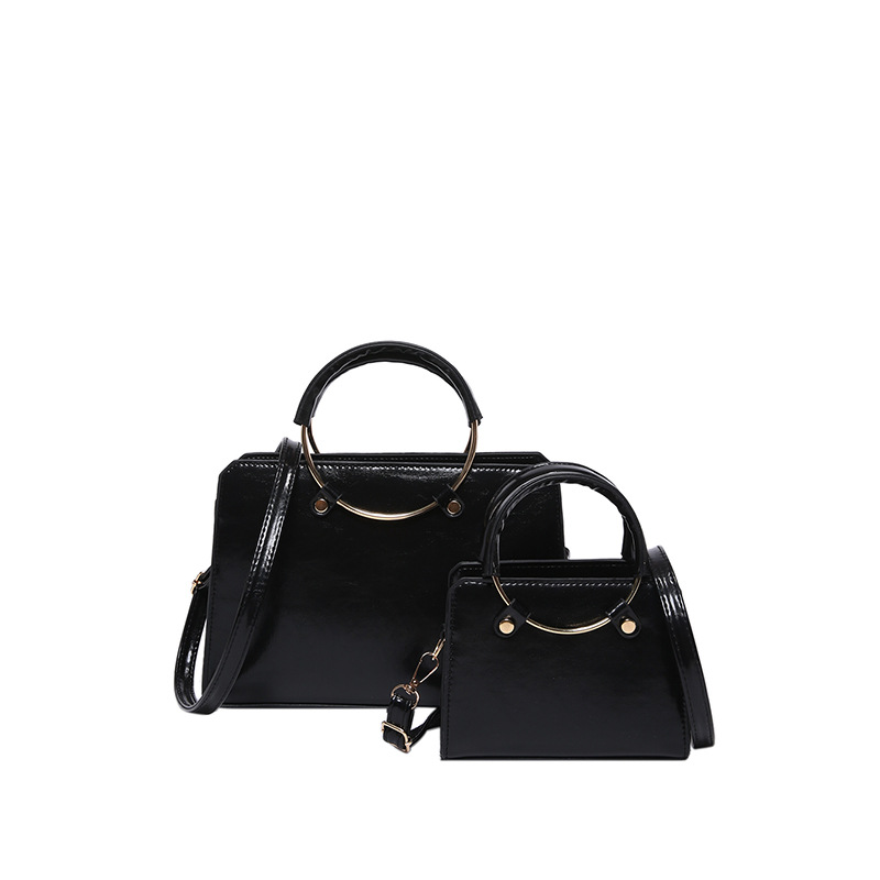 2024, nuevo bolso de gran capacidad, bolso de mano de estilo europeo y americano, bolso de anillo, bolso de hombro.