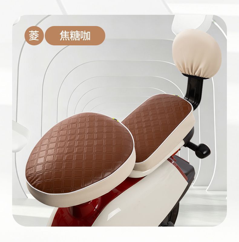 Waterproof and sun-proof electric vehicle seat cover, suitable for Aima, Xiaodao, and Yadi electric bikes, universal leather seat cover