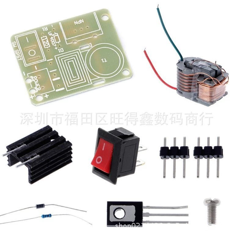 Модуль катушки воспламенителя дуги сигареты генератора высокого напряжения инвертора наддува 15 кВ комплект высокочастотного высоковольтного трансформатора