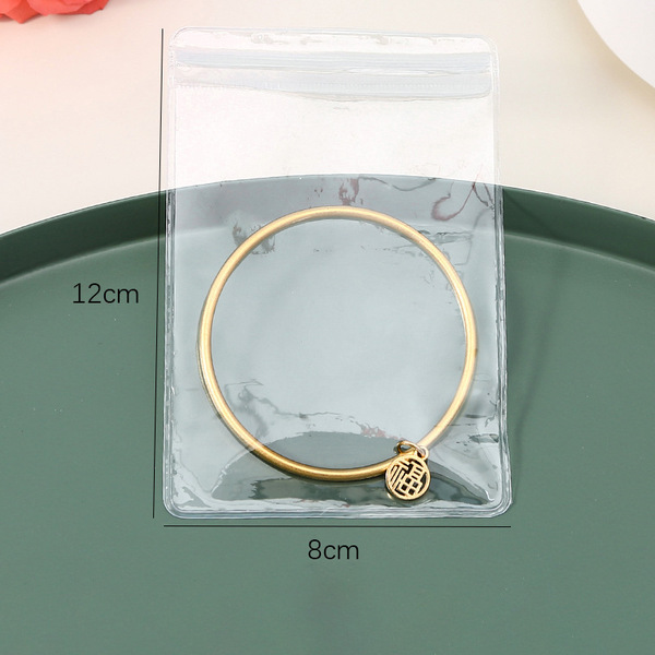 Transparent jewelry storage bag PVC