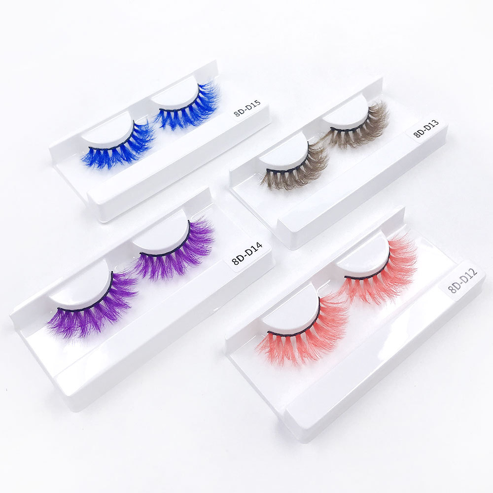 New Full Color 18mm Fluffy Multi-layer Three-dimensional False Eyelashes display picture 3