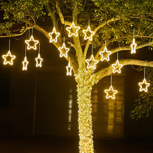 小彩灯闪灯串灯满天星灯户外防水树木亮化星星灯挂件新年春节装饰