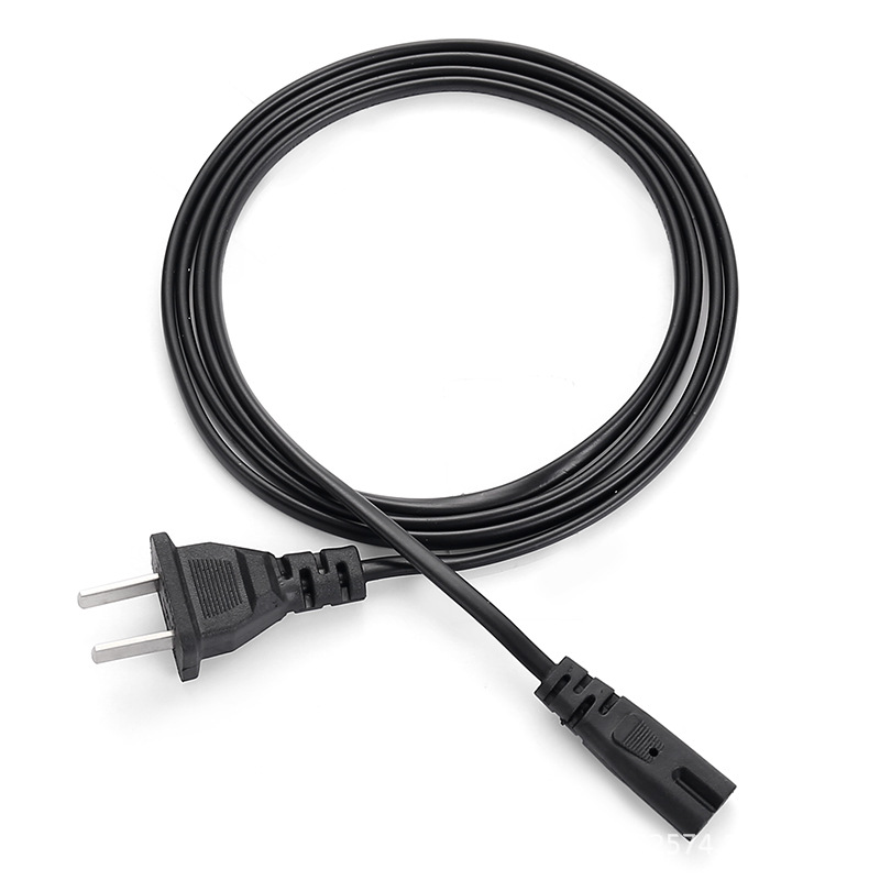 Cable de alimentación de dos enchufes estándar nacional Cable de alimentación de 8 caracteres Cable de alimentación estándar nacional de dos núcleos Cable de cola de ocho caracteres estándar nacional de 1,5 metros